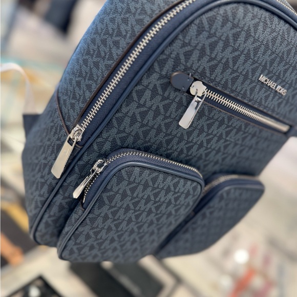 Michael Kors Jet Set Item Medium Backpack MK Admiral Multi - Picture 8 of 14